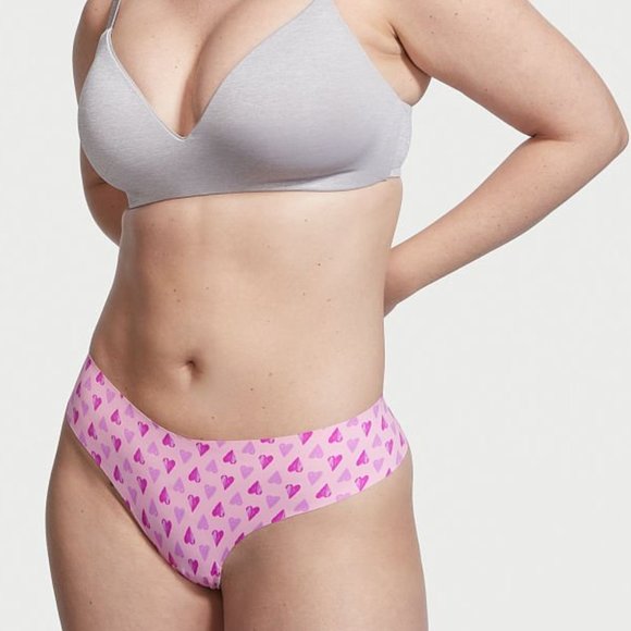 VS ❤️ No-Show Thong Hearts Love Victoria's Secret NWT So Adorable! - Picture 3 of 8